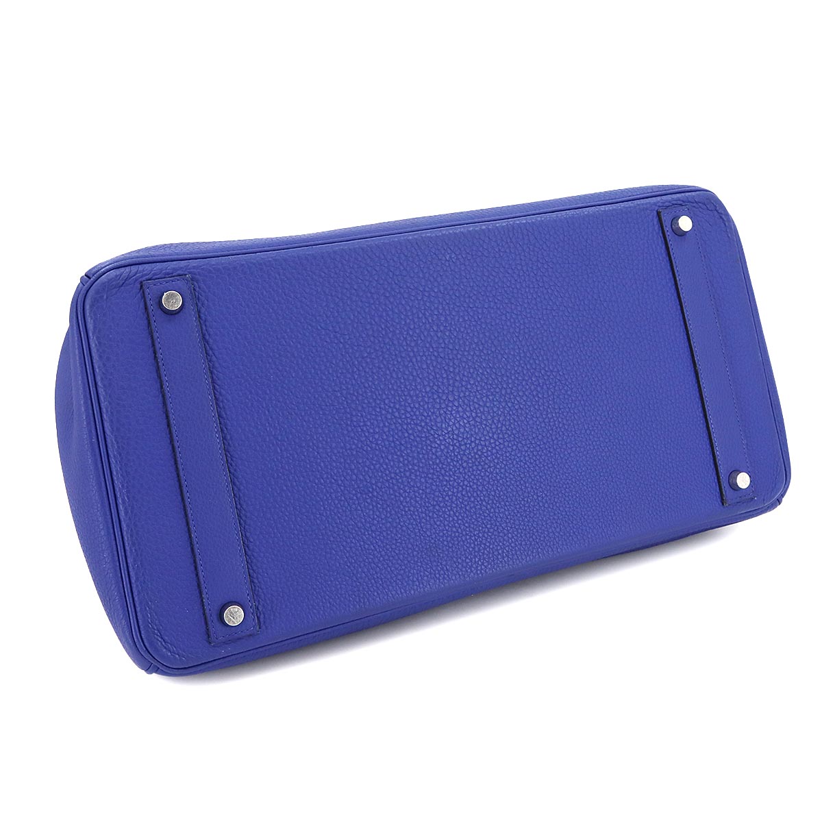 Birkin 40 Veau Togo Blue Electrique Hand Bag Purse