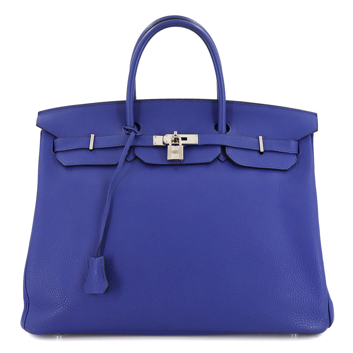 Birkin 40 Veau Togo Blue Electrique Hand Bag Purse