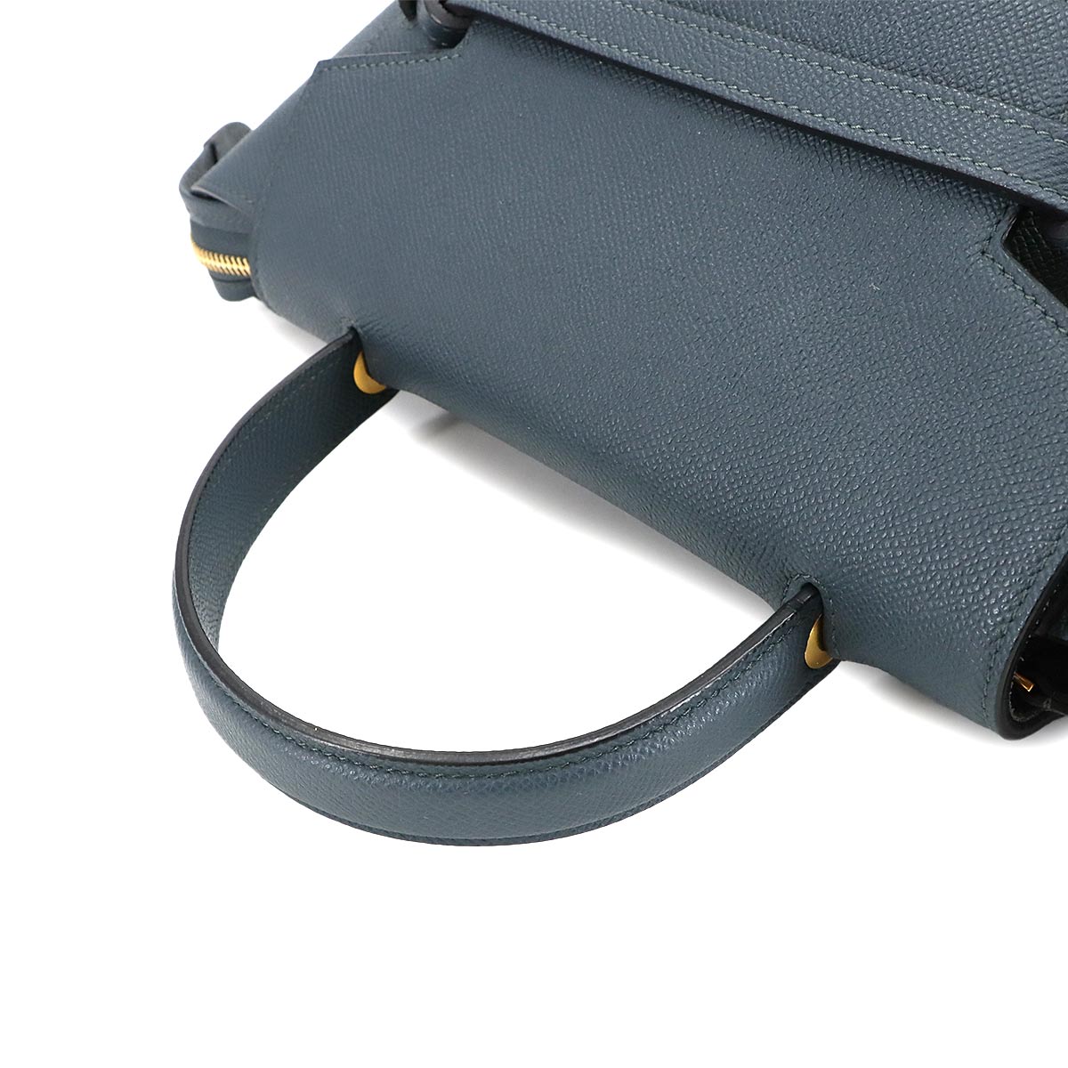 Belt Bag Micro Hand Shoulder Bag Leather Dark blue 189153