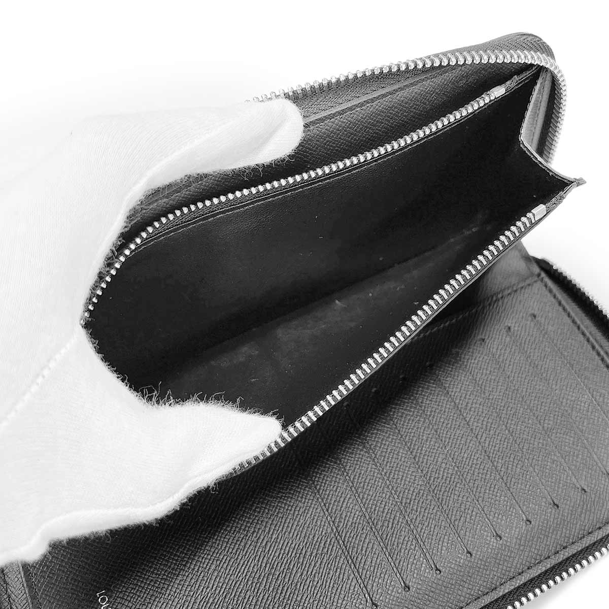 Damier Graphite Zippy Wallet Vertical Gray N63095 Purse