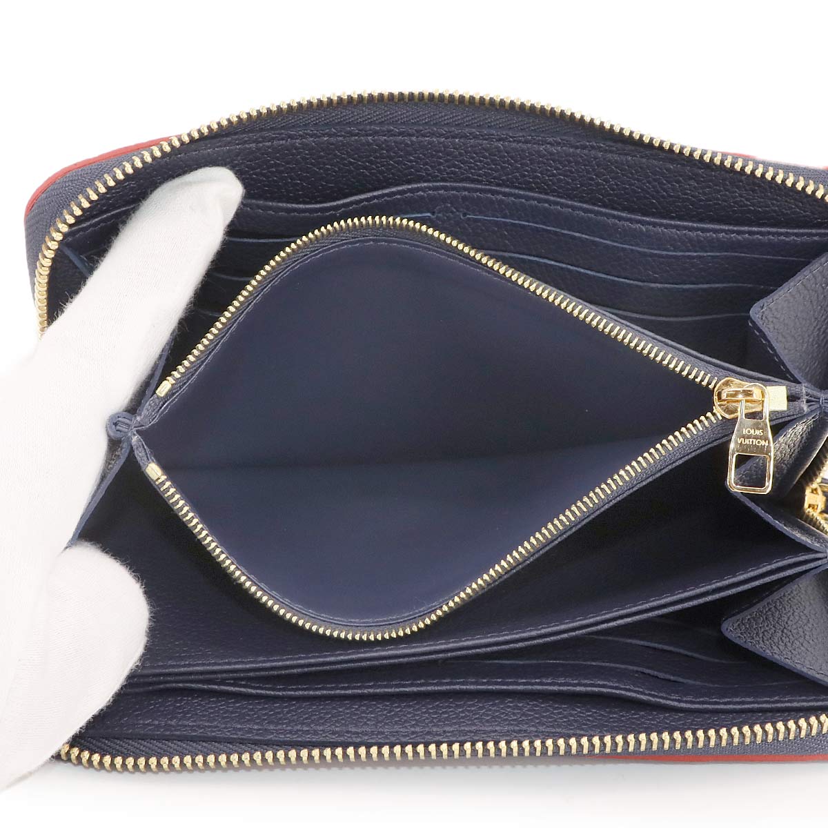 Monogram Empreinte Zippy Wallet Marine Rouge M62121