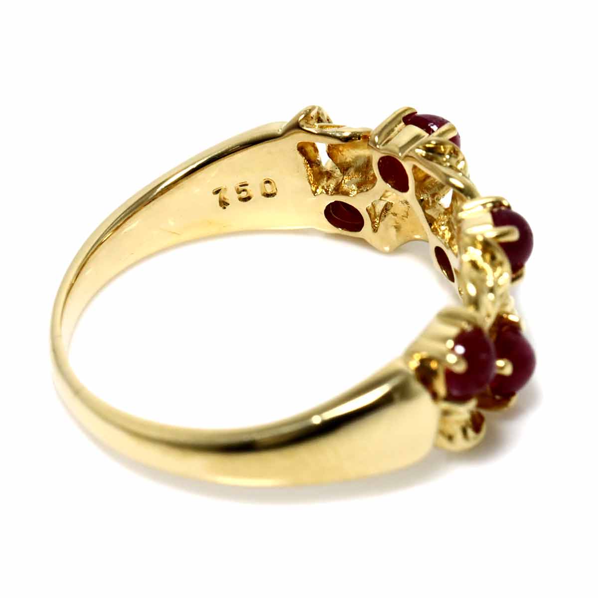 Ruby Ring 18K YG 750 size7.25(US)
