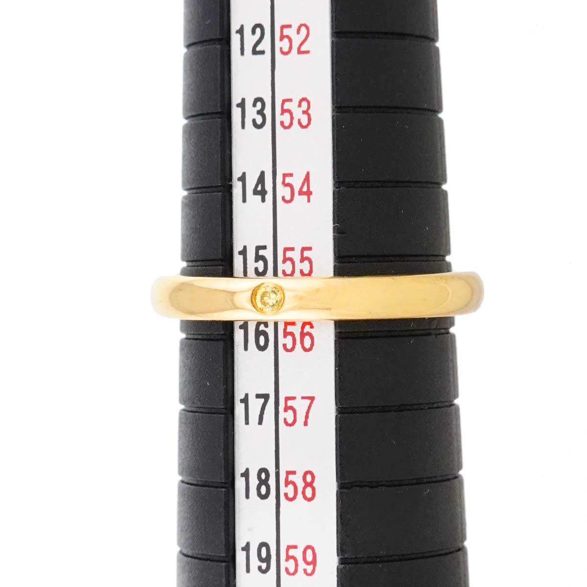 Stacking Diamond 1P Ring 18K Yellow Gold 750 Size7.25-7.5(US)