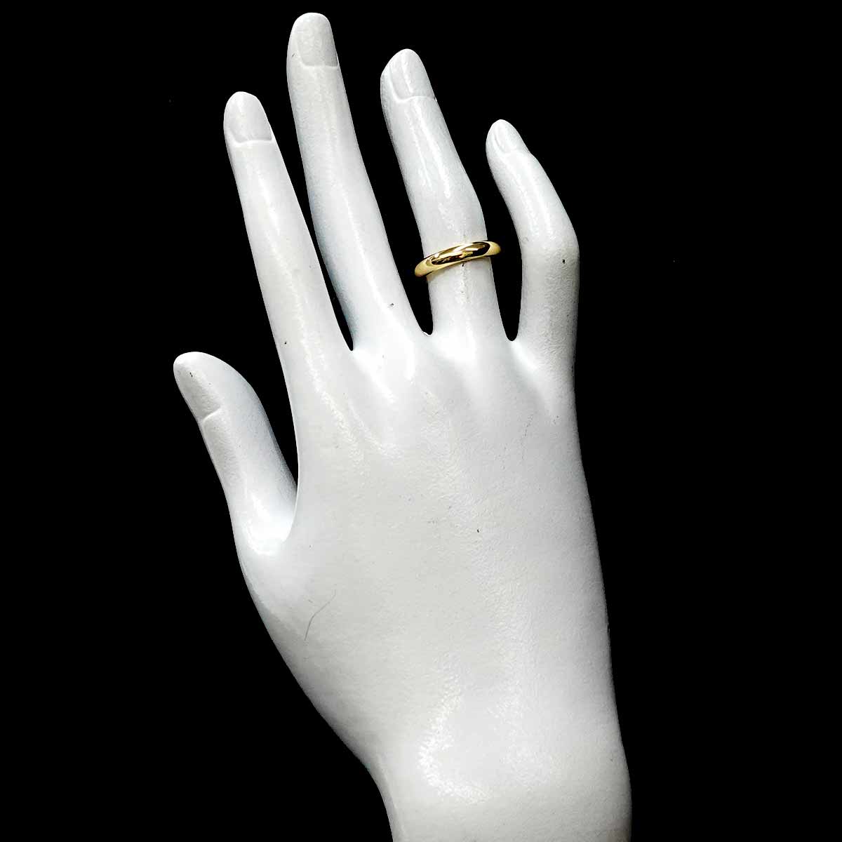 Classic Band Ring 18K Yellow Gold 750 size50 5.25(US)