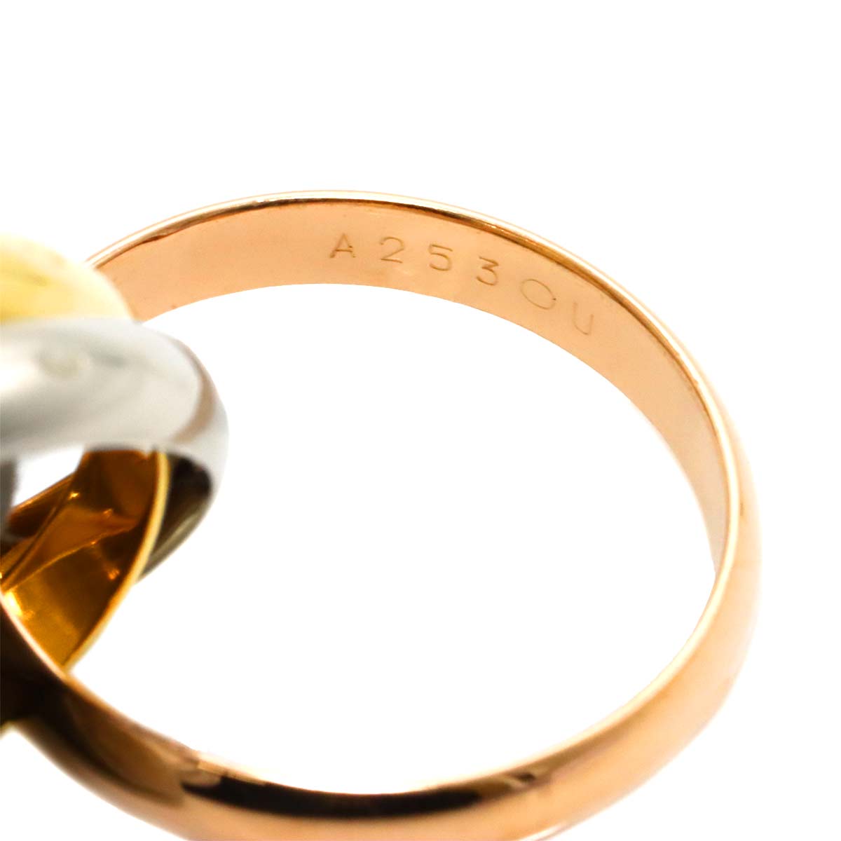 Trinity Ring MM 18K YG WG PG 750 Size54 6.5-6.75(US)