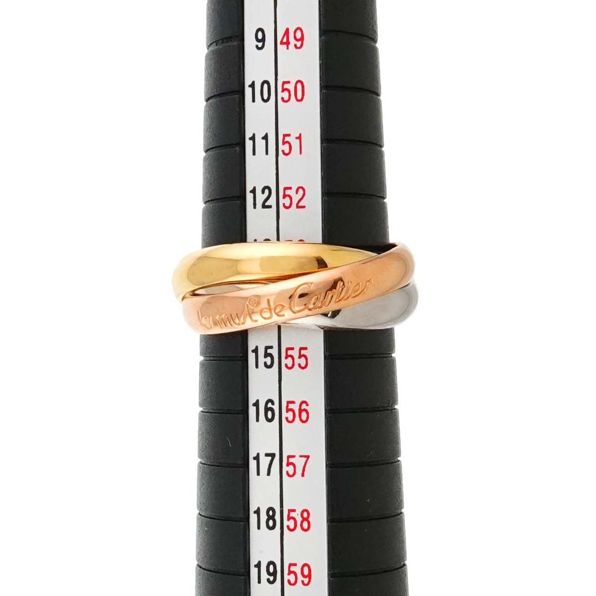 Trinity Ring MM 18K YG WG PG 750 Size54 6.5-6.75(US)