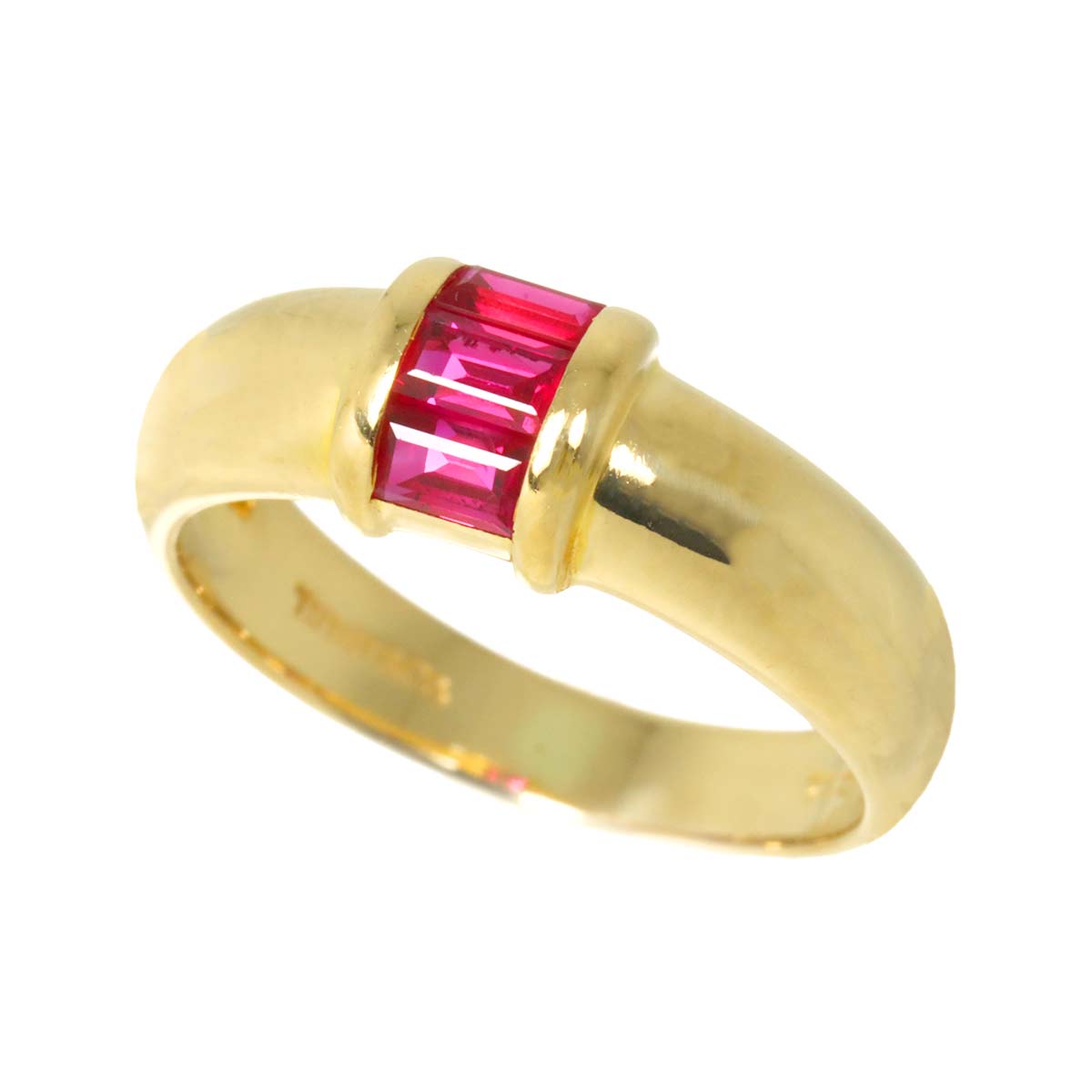 Stacking Ruby Ring 18K YG 750 size4.5-4.75(US)