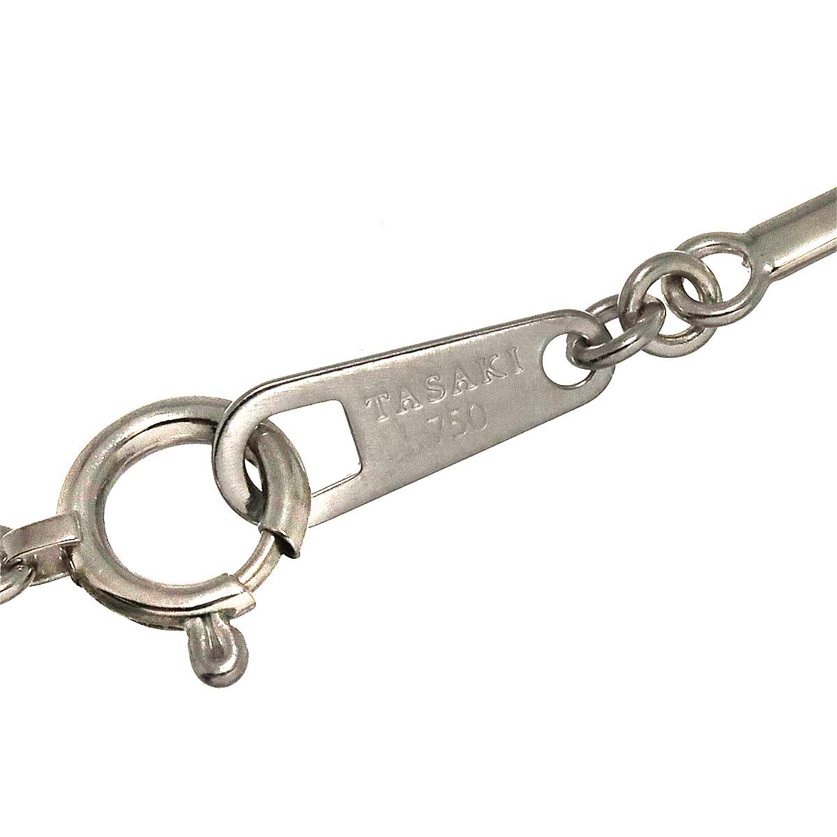 Diamond 0.29ct Necklace 18K White Gold 750