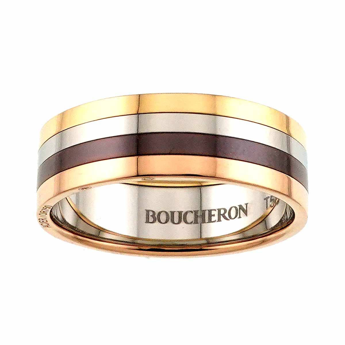 Quatre Ring 18K WG PG YG 750 Stainless Size58 8-8.25(US)