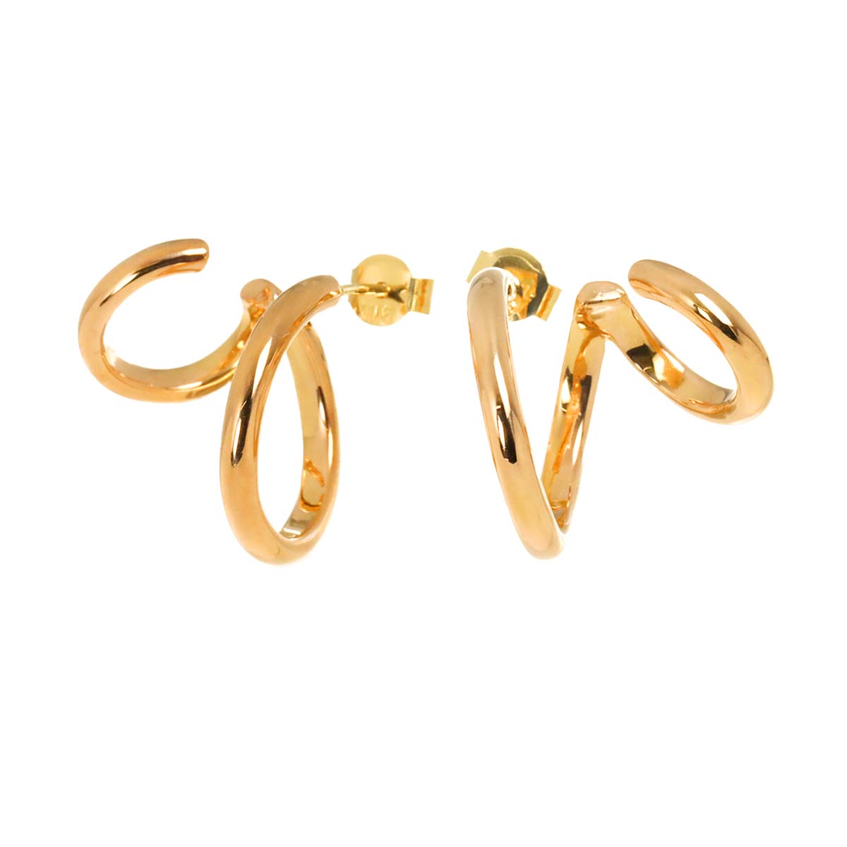 Earrings Pierced K18 PG 750