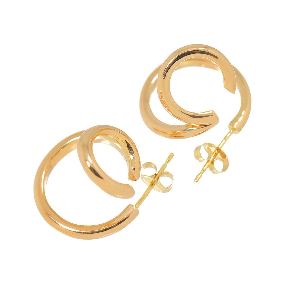 Earrings Pierced K18 PG 750