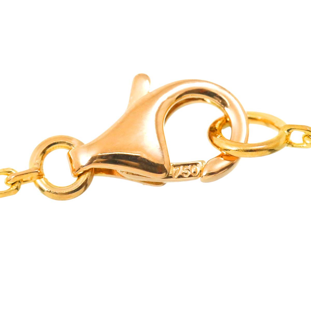 Vintage Alhambra MOP Diamond Necklace 18K PG 750