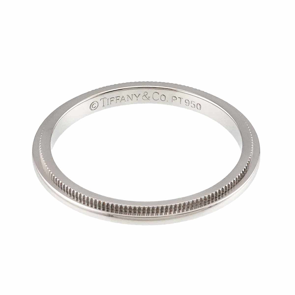Milgrain Band Ring Pt Platinum Size6.75(US)