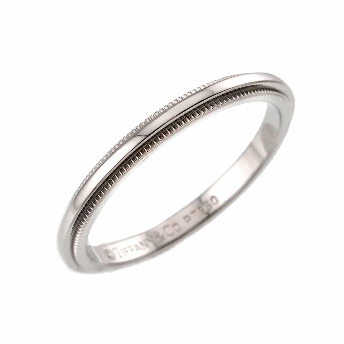 Milgrain Band Ring Pt Platinum Size6.75(US)