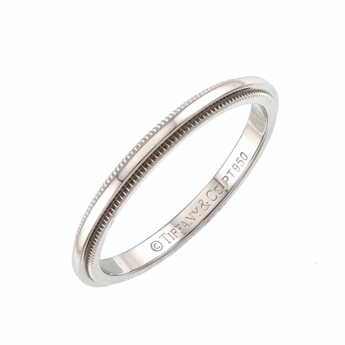 Milgrain Band Ring Pt Platinum Size6.75(US)