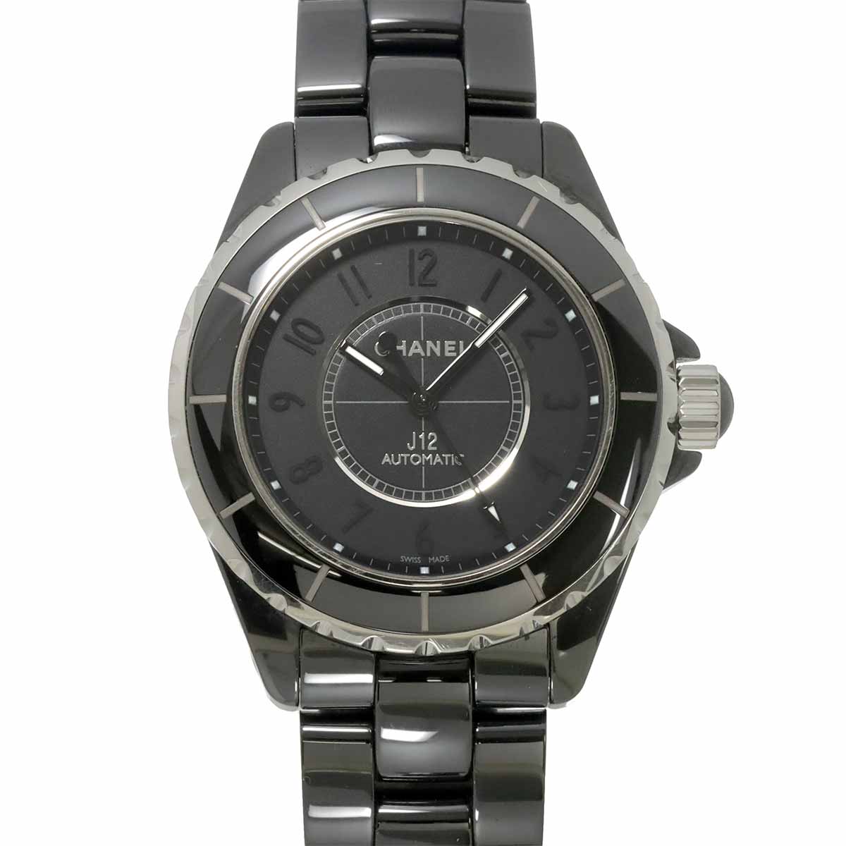 J12 38mm Intense Black H3829 Black Dial Mens Watch