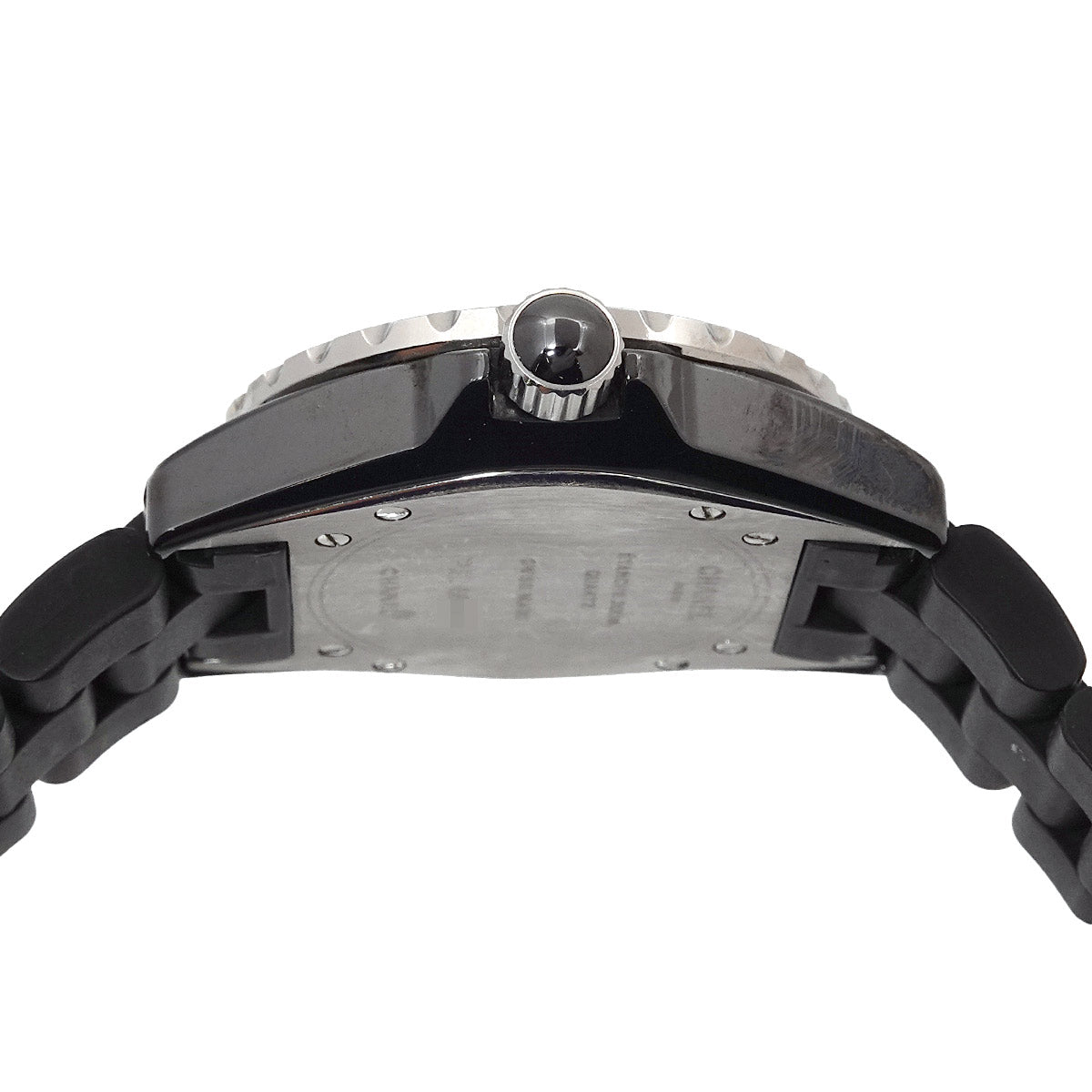 J12 33mm H0681 Ceramic Date Quartz Black Dial Ladies Watch