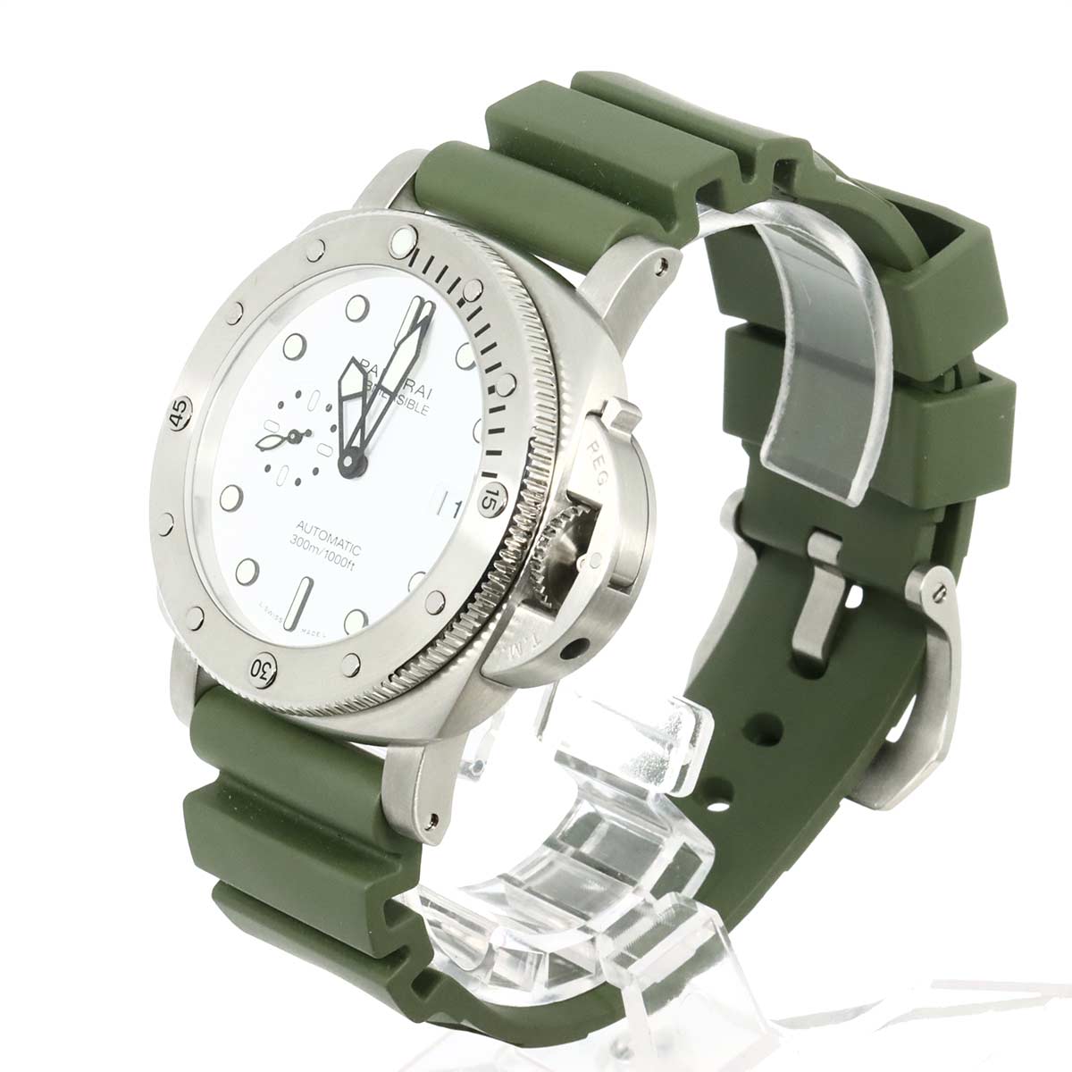 Submersible PAM01226 Date Automatic White Dial Mens Watch