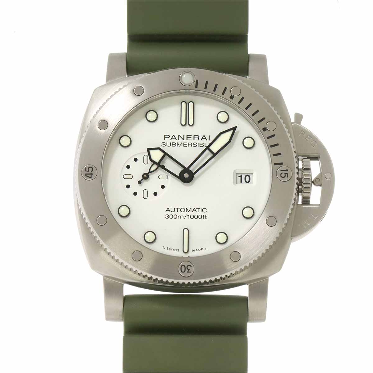 Submersible PAM01226 Date Automatic White Dial Mens Watch