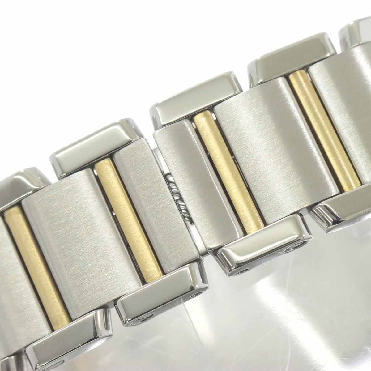 Tank Francaise SM W51007Q4 750 YG Quartz Cream Dial Ladies