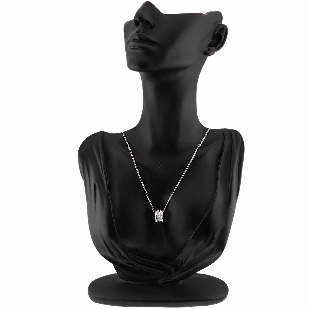 B-ZERO1 Diamond Necklace 18K WG White Gold 750