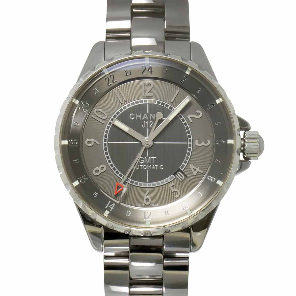 J12 Chromatic GMT 41mm H3099 Automatic Grey Dial Mens Watch