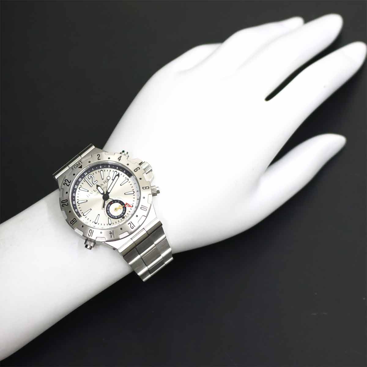 Diagono Professional GMT GMT40S Automatic Silver Dial Mens