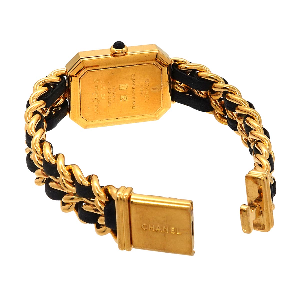 Premiere Size M H0001 Vintage Quartz Black Dial Ladies Watch