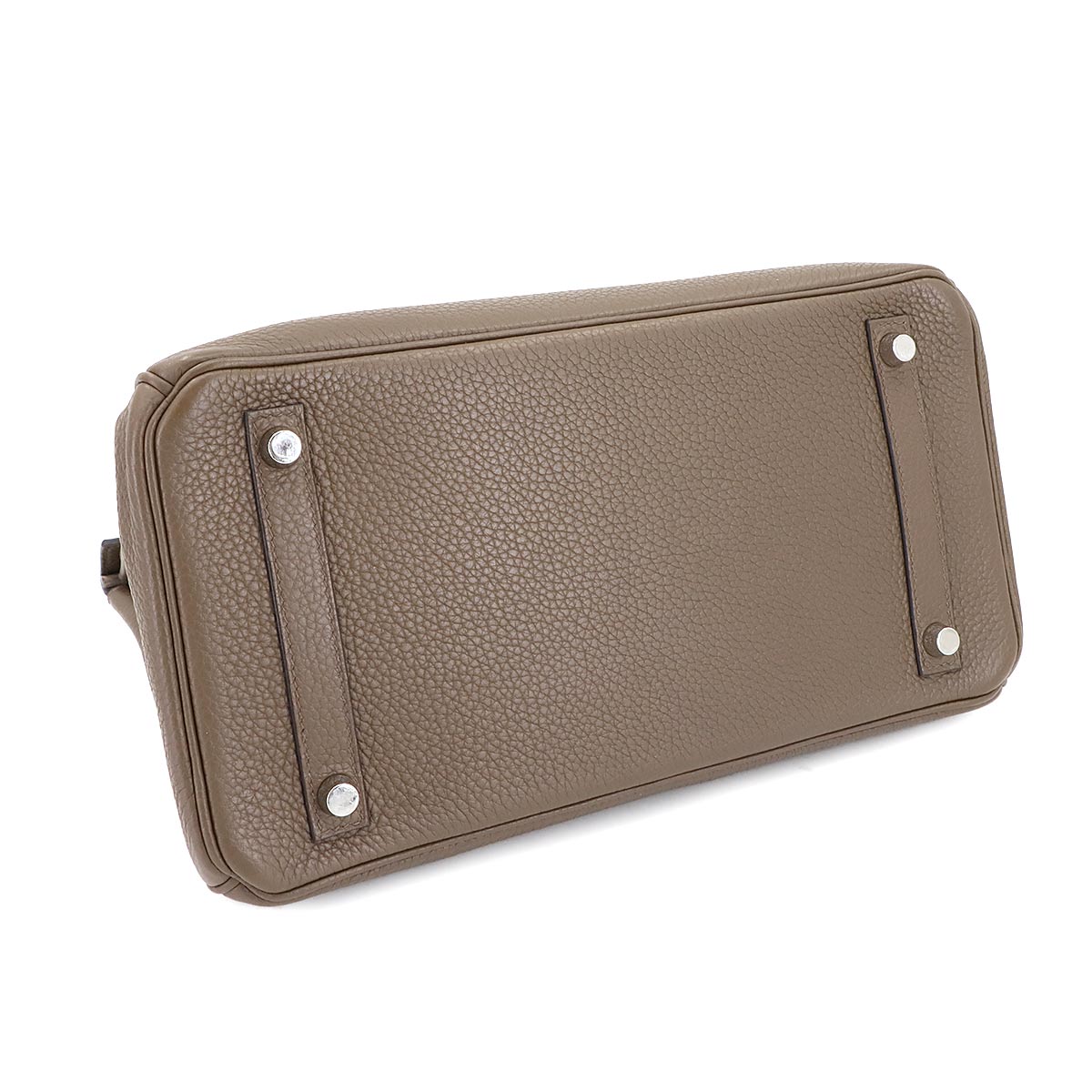 Birkin 30 Hand Bag Veau Togo Toupe Gris Asphalte Brown Purse