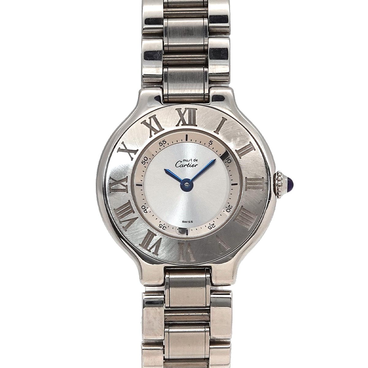 Must 21 W10109T2 Quartz Silver Dial Ladies Watch