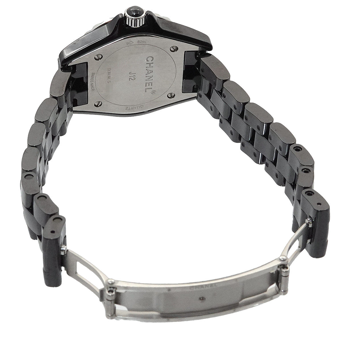 J12 29mm H2685 8P Diamond Quartz Black Dial Ladies Watch