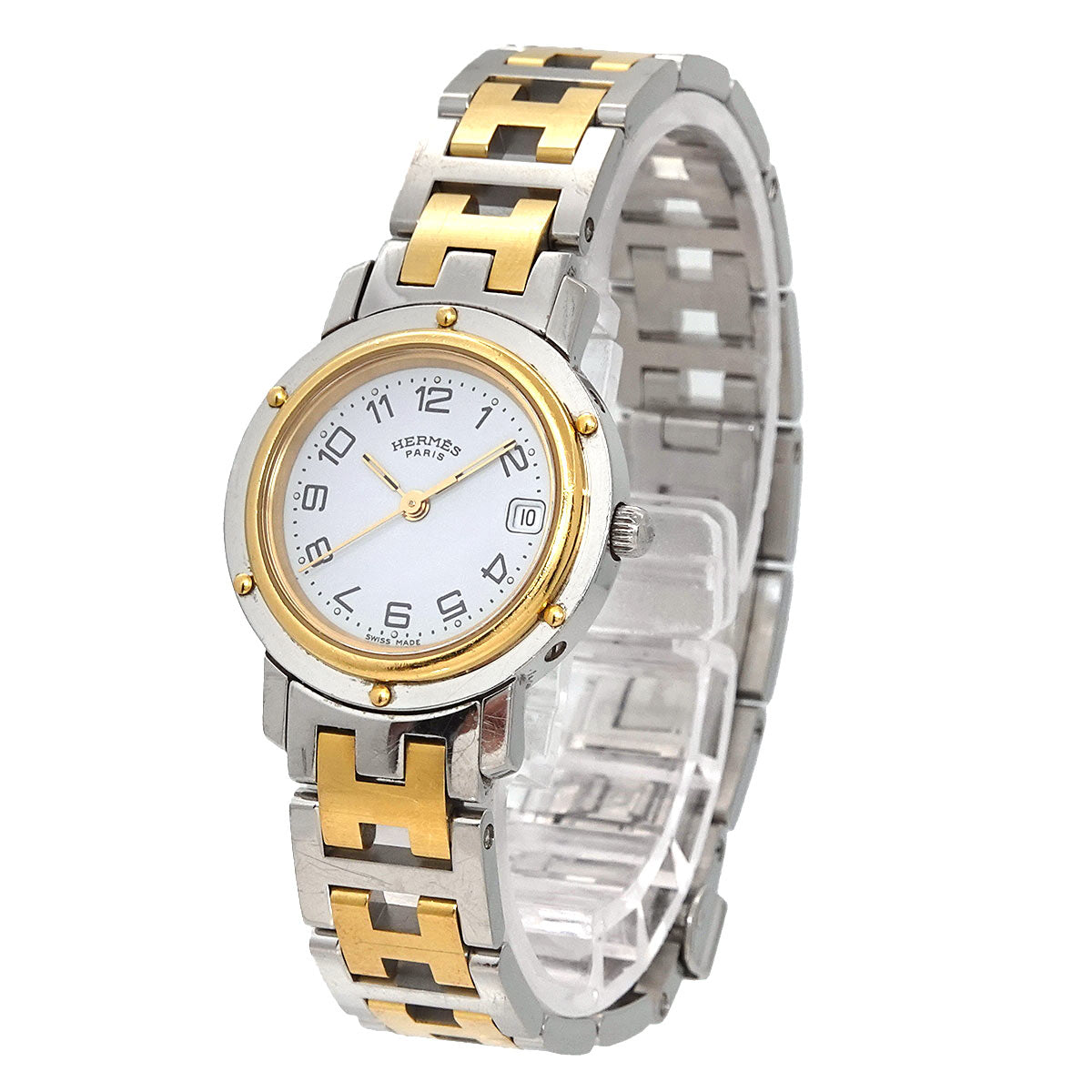 Clipper CL4 220 Quartz Date White Dial Ladies Watch