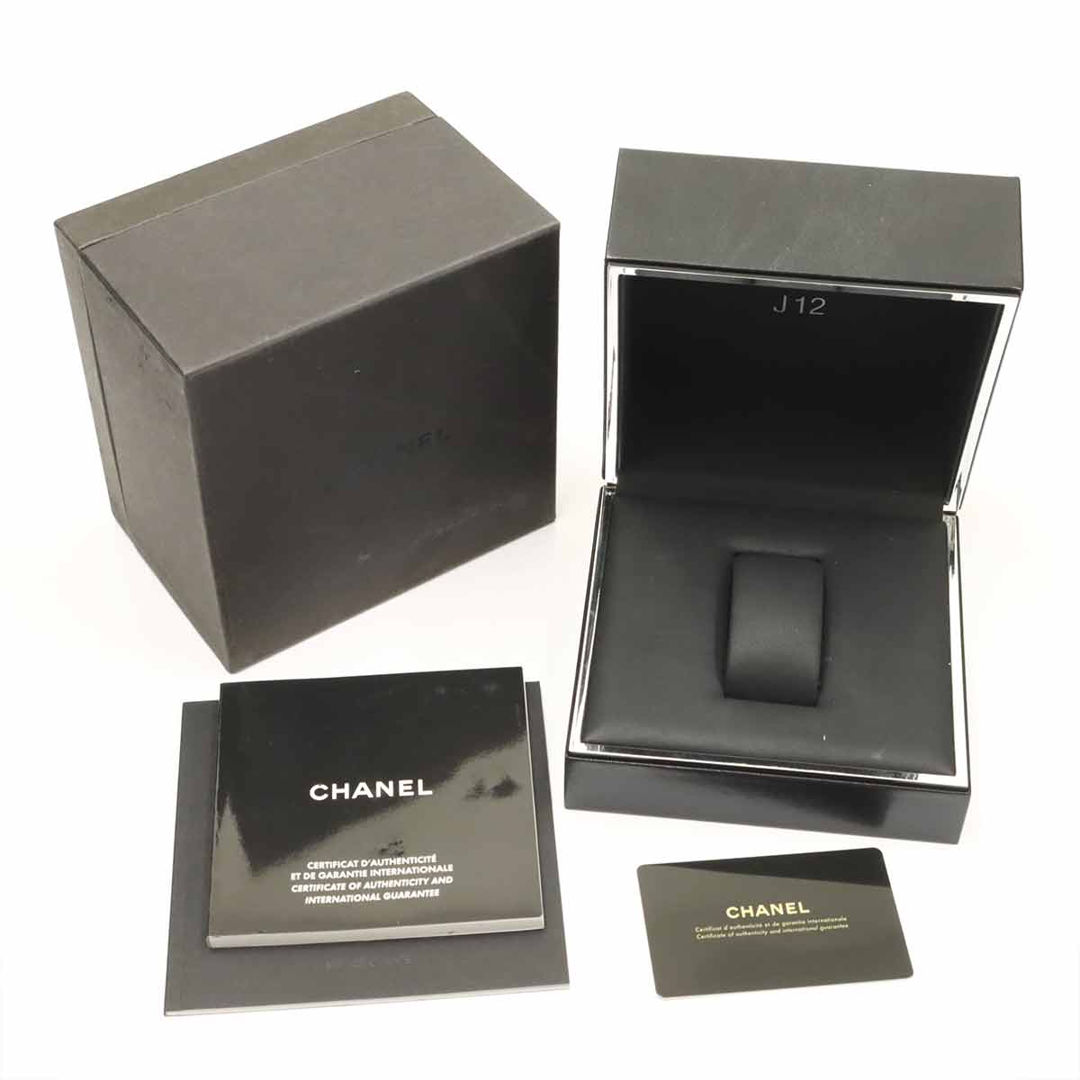 J12 H1625 12P Diamond Quartz Black Dial Ladies Watch