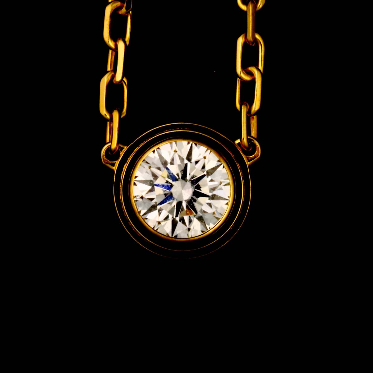 d Amour Diamond Necklace LM 18K Yellow Gold 750