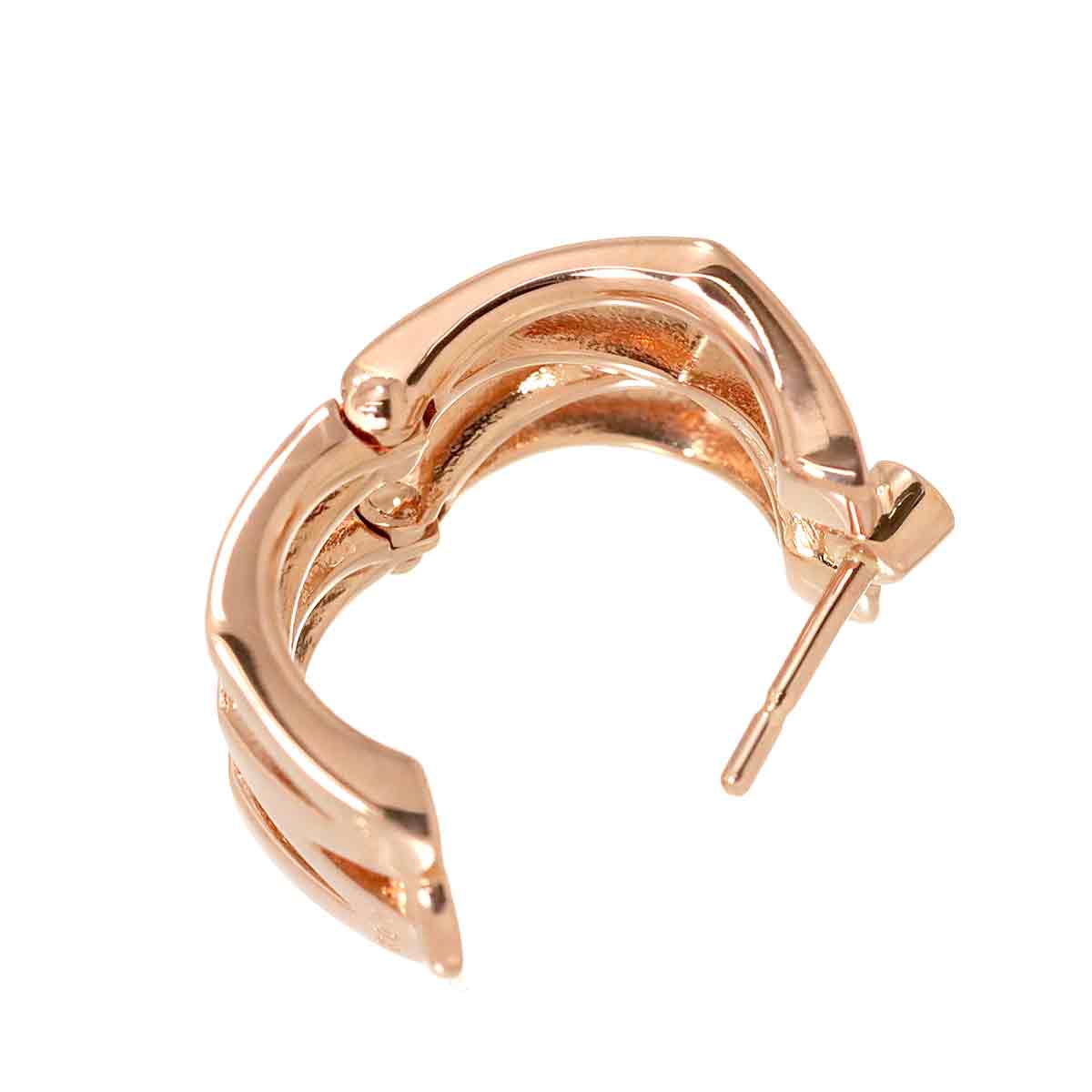 Diamond 0.02ct 18K PG 750 Earring Pierced One piece only