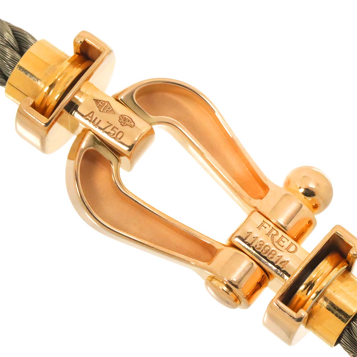 Force 10 Bracelet LM 18K Pink Gold 750 Steel size16