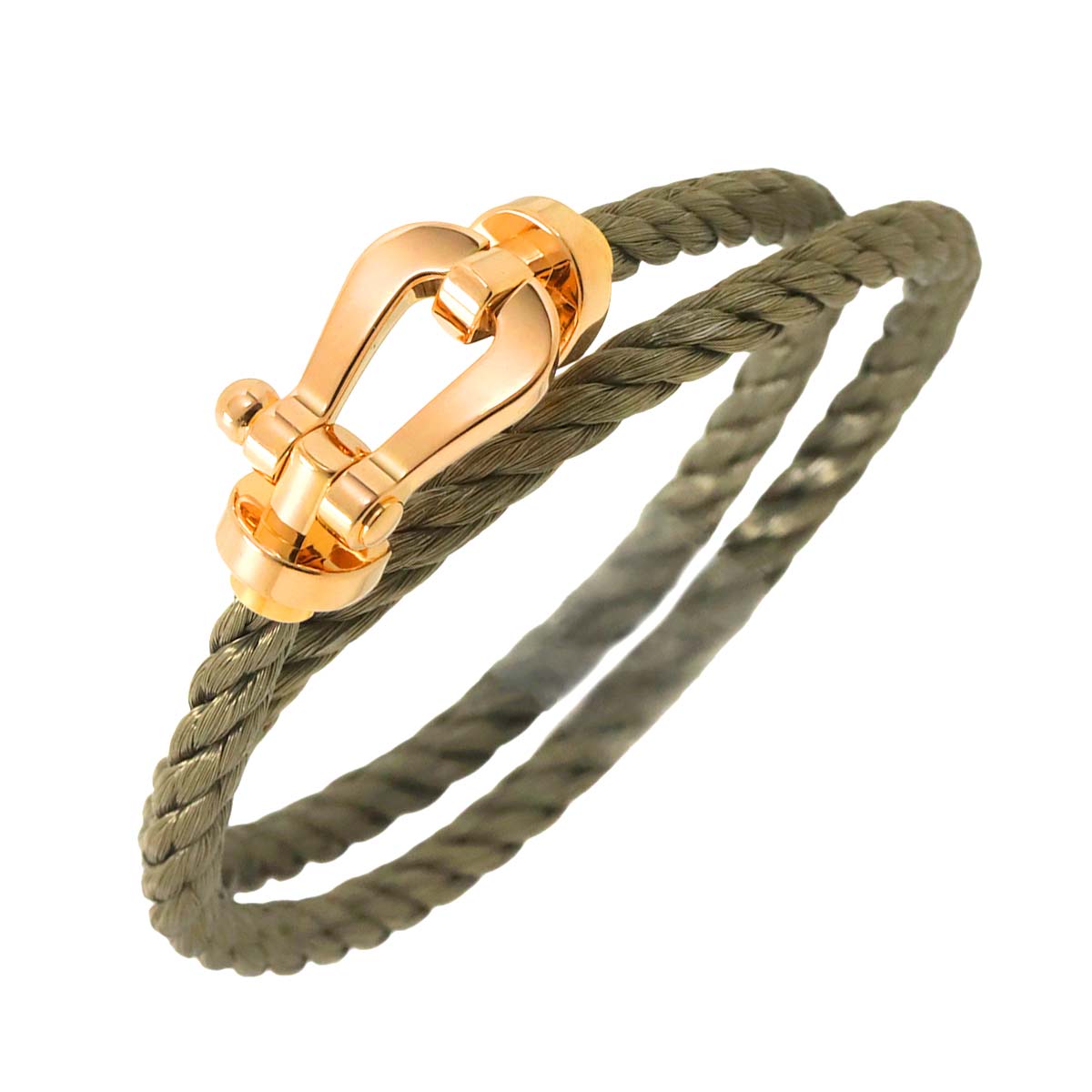 Force 10 Bracelet LM 18K Pink Gold 750 Steel size16