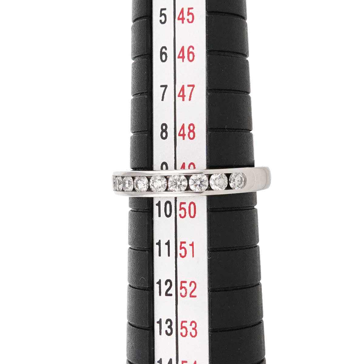 Half Diamond band Ring Platinum Size5-5.25(US)