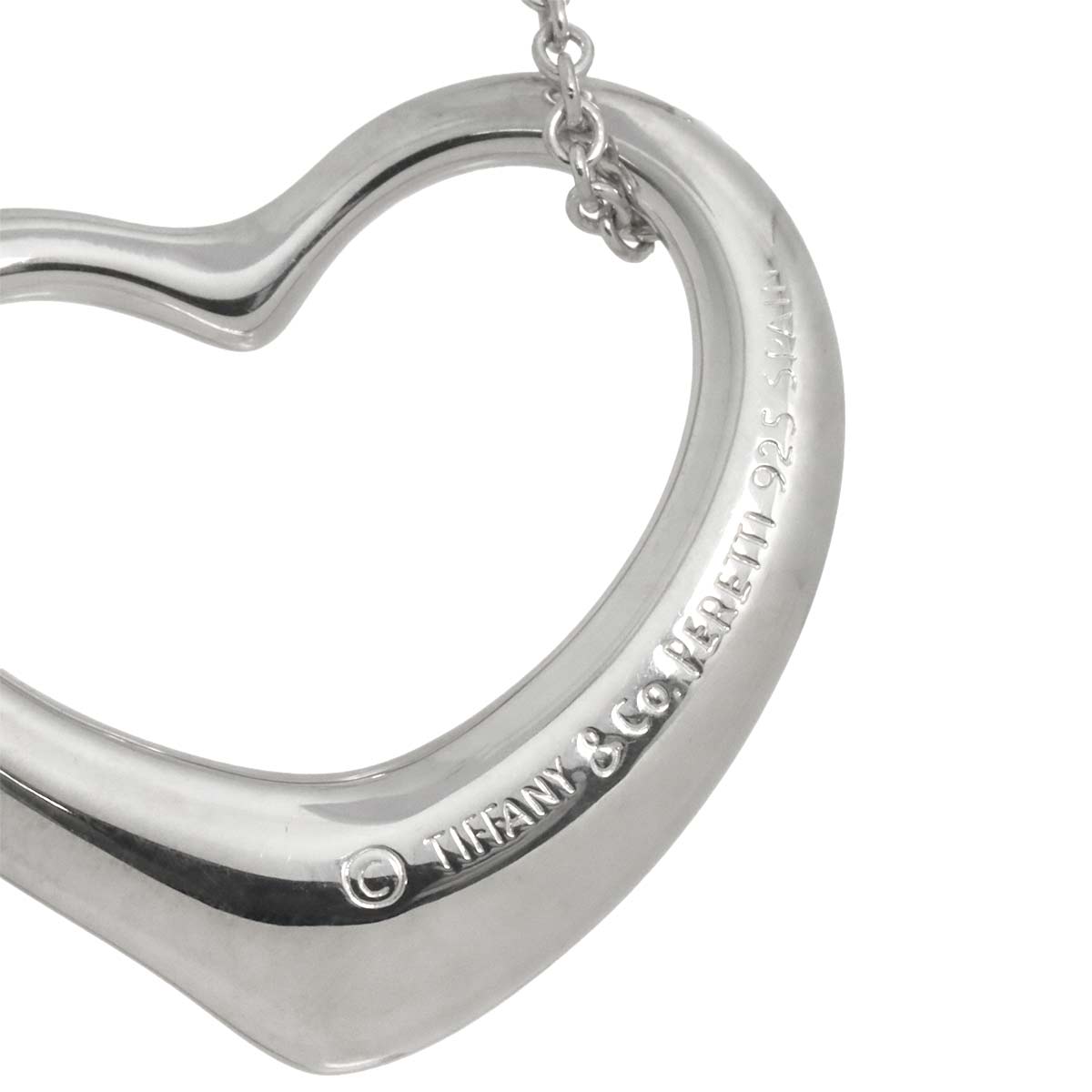 Open Heart Necklace Silver 925