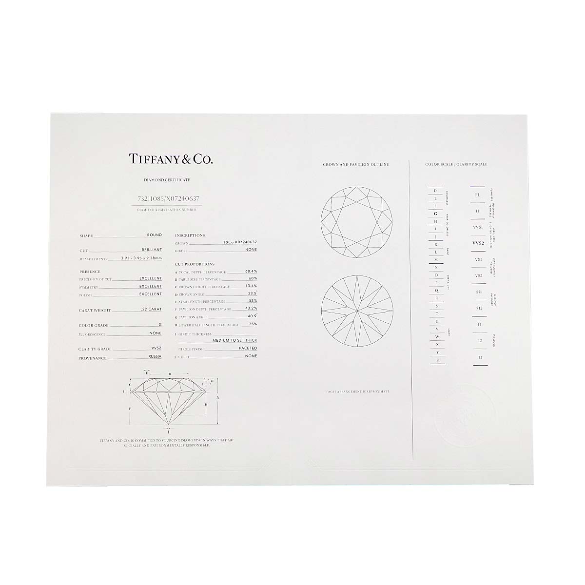 Solest Diamond 0.22ctx2 G/VVS2/3EX  Earrings Pierced Pt