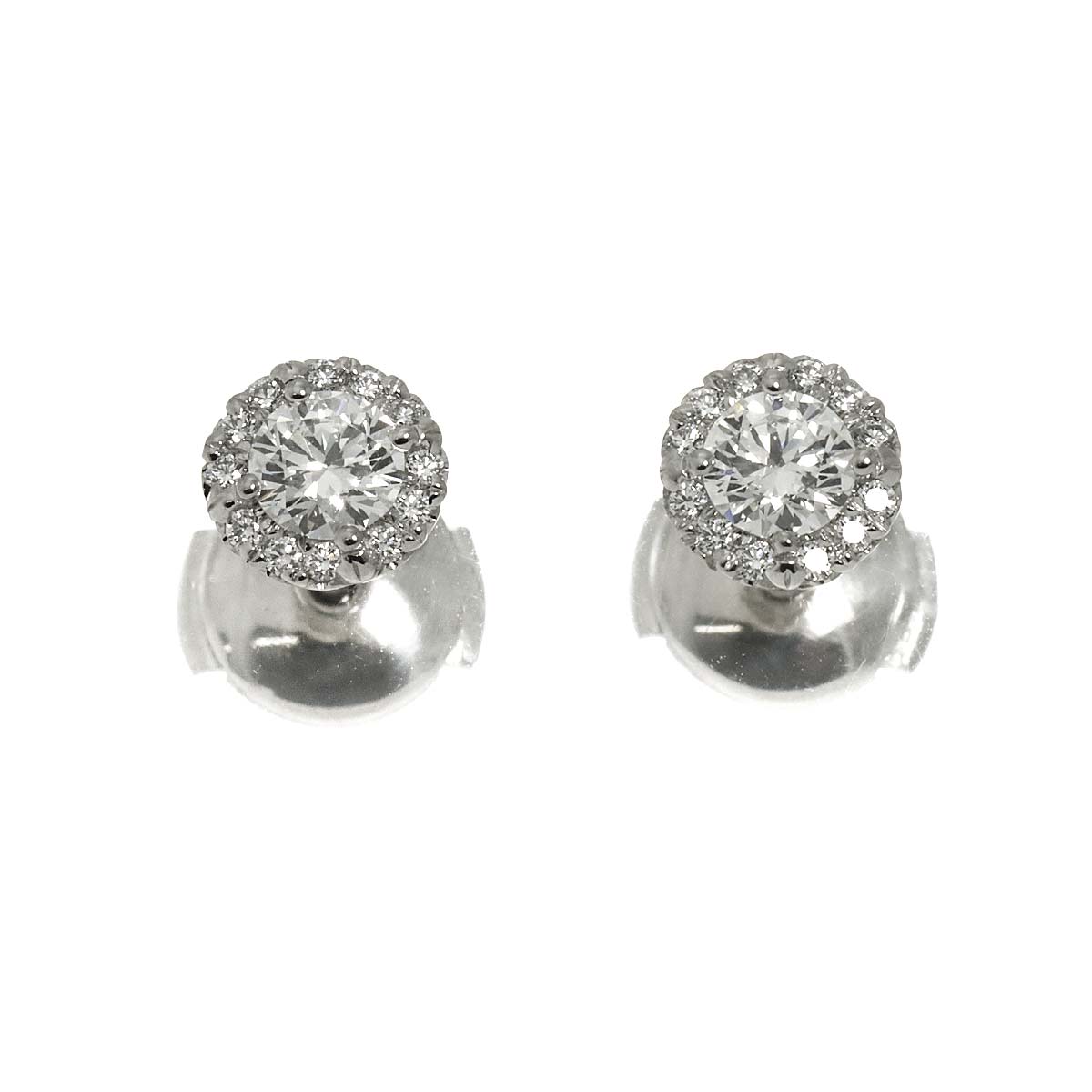 Solest Diamond 0.22ctx2 G/VVS2/3EX  Earrings Pierced Pt