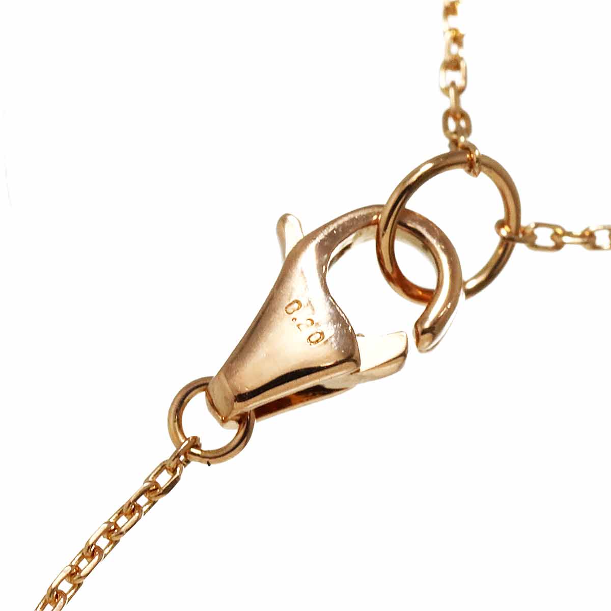 Diamond 0.20ct Necklace 18K PG 750