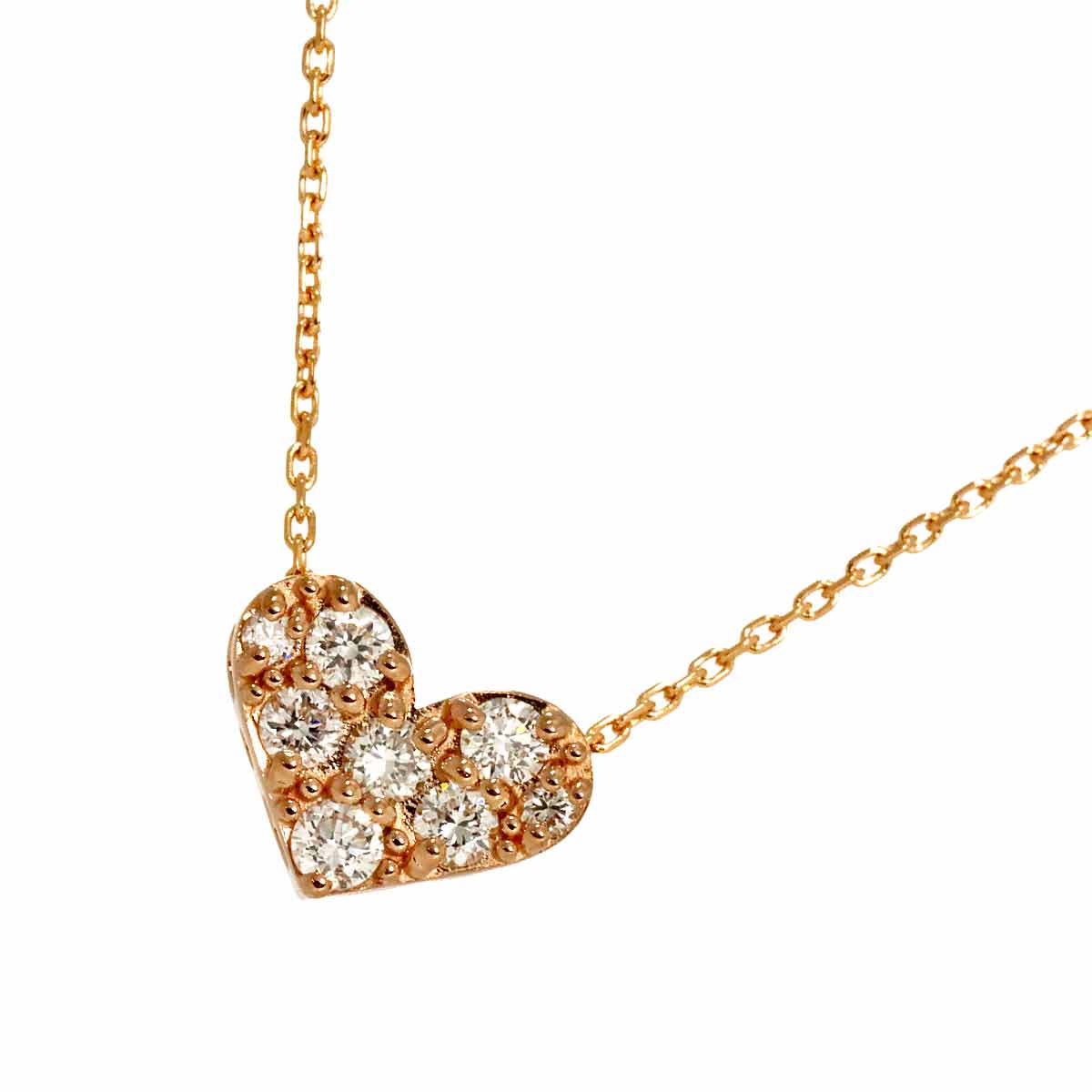 Diamond 0.20ct Necklace 18K PG 750