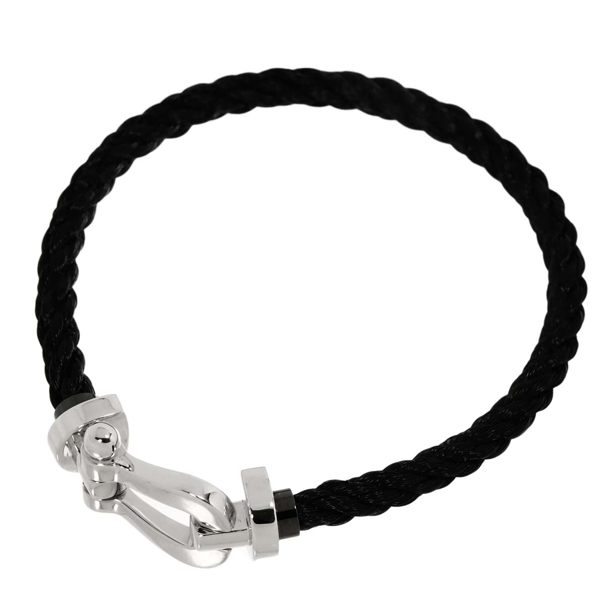 Force 10 Bracelet LM 18K White Gold 750 Steel size16