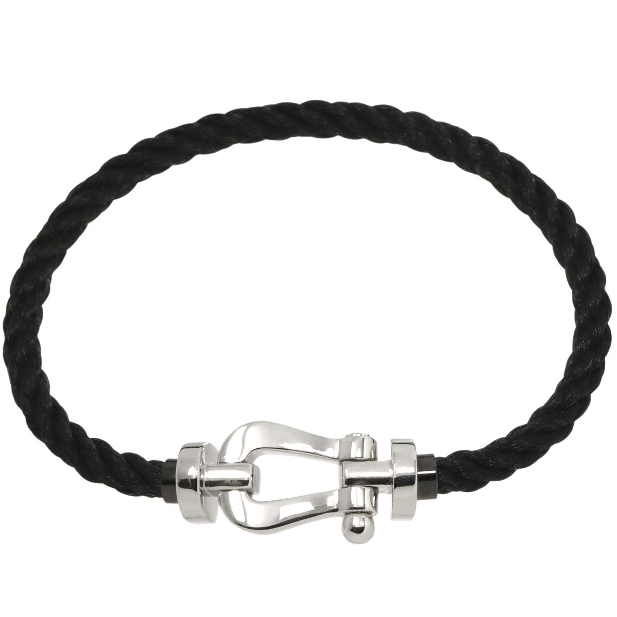 Force 10 Bracelet LM 18K White Gold 750 Steel size16