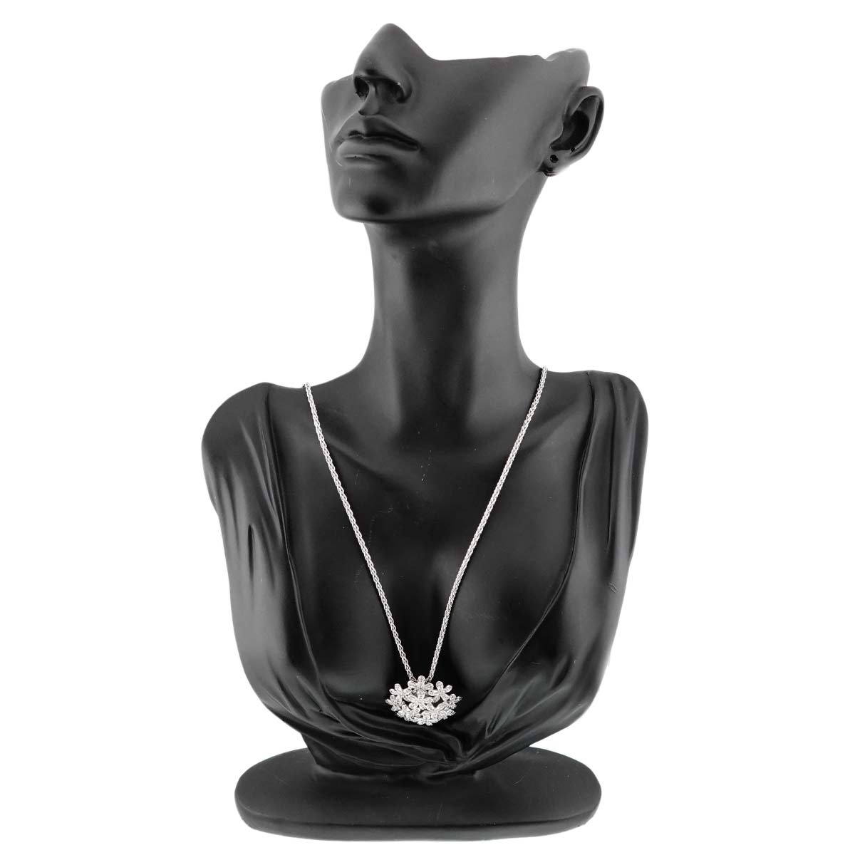 Diamond 1.56ct Necklace 18K WG White Gold 750