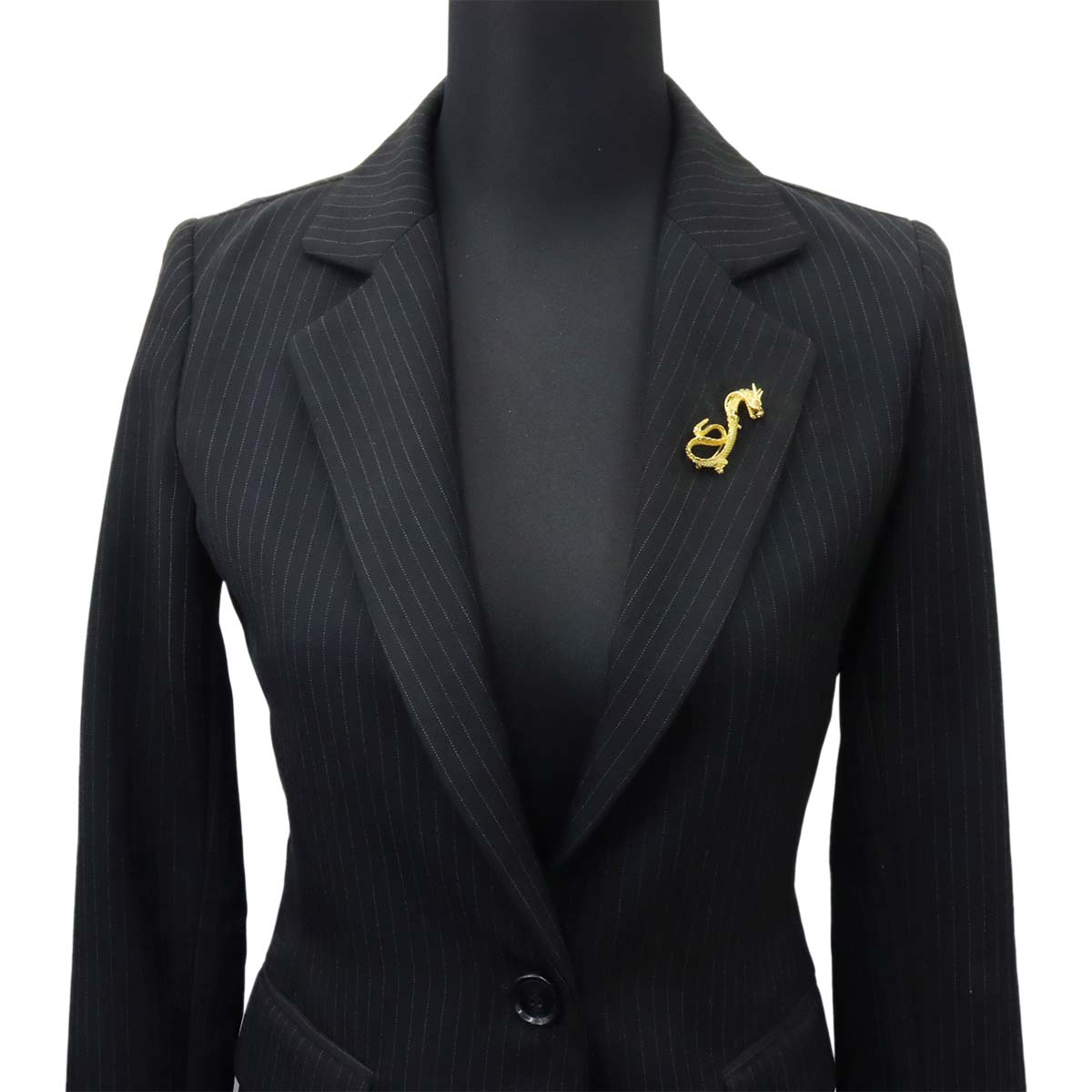 Diamond 0.006ct Brooch 18K YG Yellow Gold 750