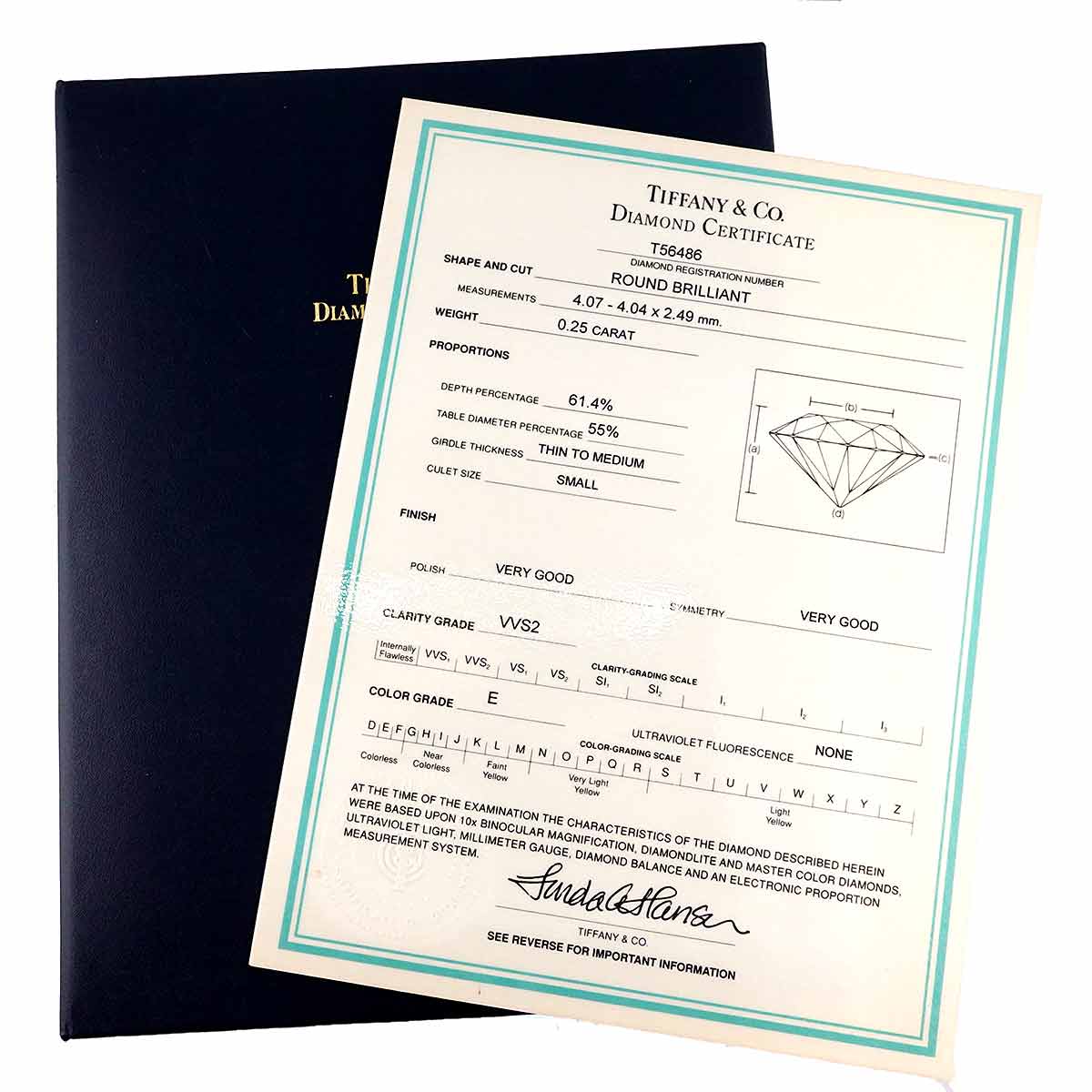 Diamond 0.25ct E/VVS2 Ring 18K YG Pt Size5.25(US)