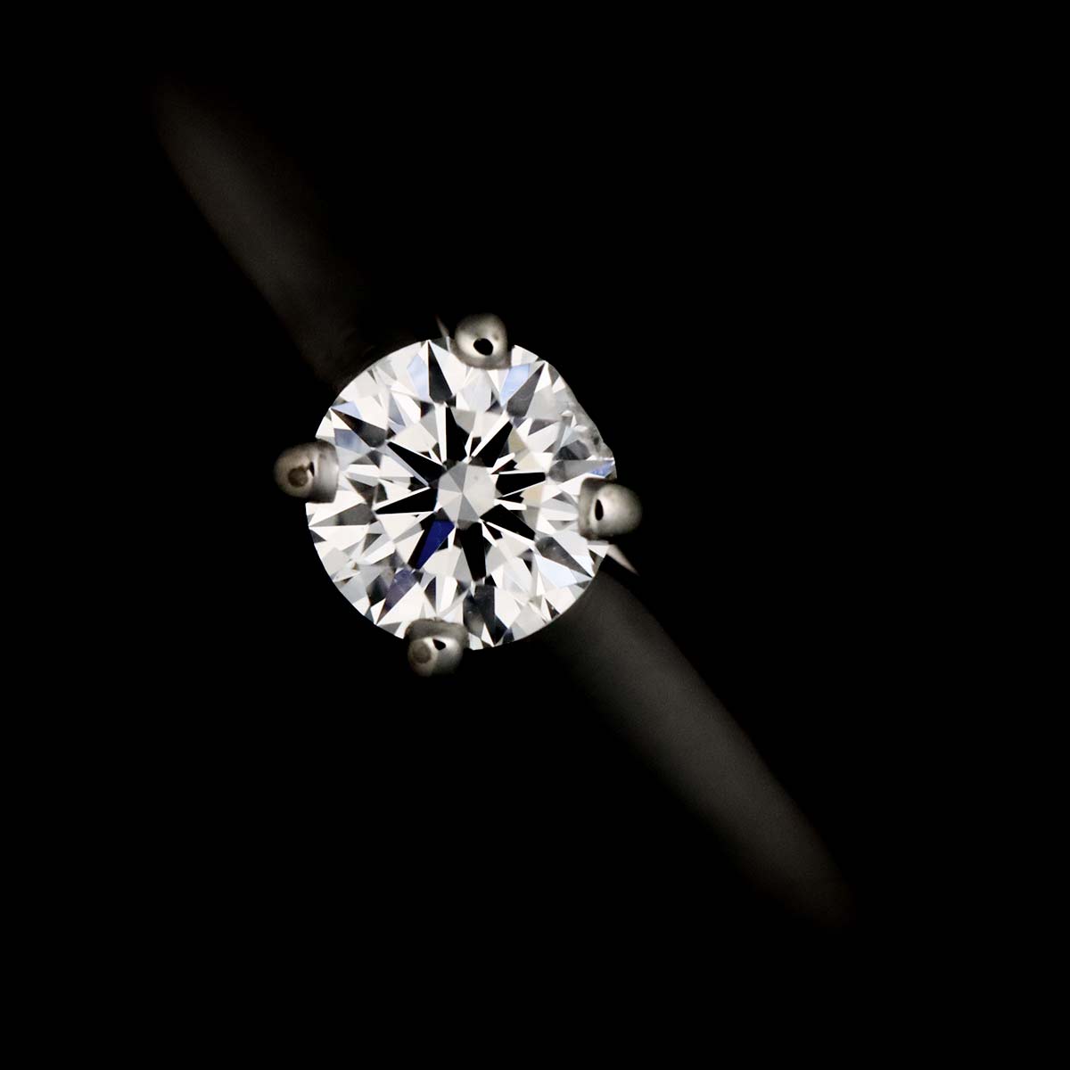 Diamond 0.28ct E/VS1/3EX Ring Platinum size52 6(US)