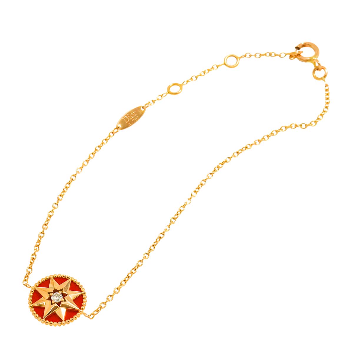 Rose des Vents Diamond Ceramic Bracelet 18K PG 750 90303663